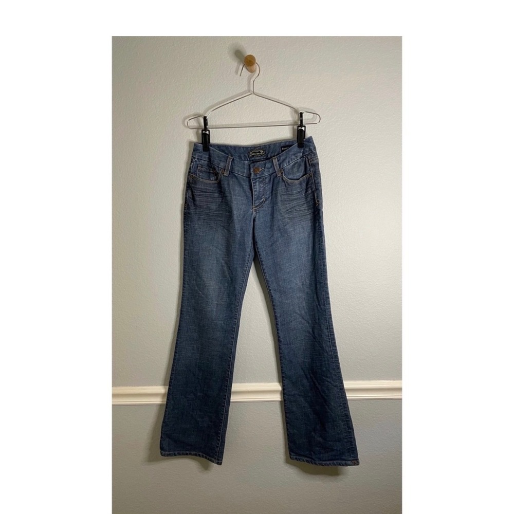 Y2K Seven7 Jeans Women Boot Cut Blue Denim Pants Size 29